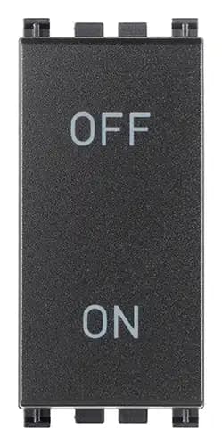 ARKE: 2P 20AX 1-WAY SWITCH GREY - OFF/ON ENGRAVING