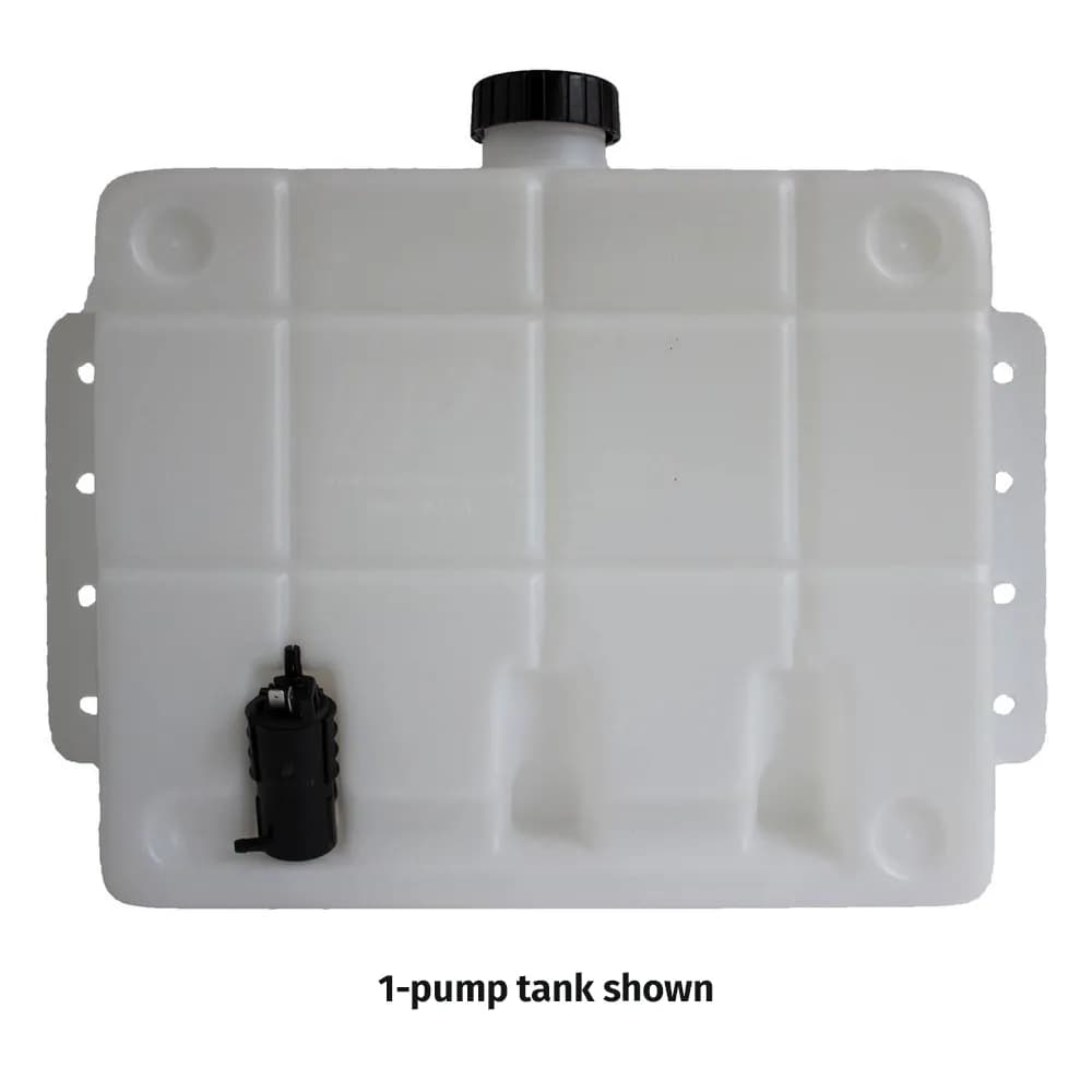 Wiper Reservoir, 10L, 2 x 12V Pump (new style)