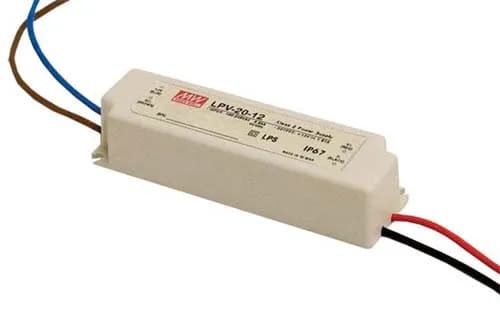 LED Converter:  90-264VAC to 24VDC, 20W 