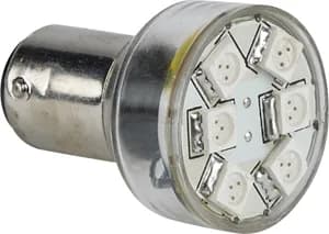 "Mini" LED Replacement Bulb, BA15d, Warm White 10-30VDC(1.5W), Directional