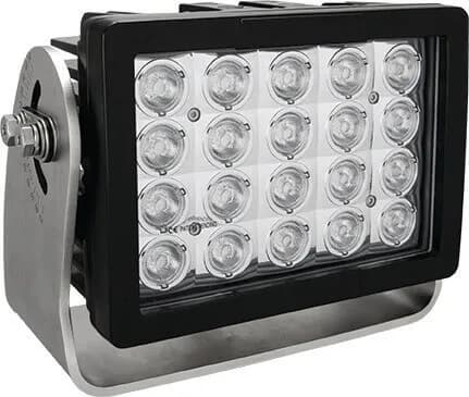 Imtra Offshore 20-LED Marine Deck Light 11-65VDC, 140W, 25°, Black Finish, IP68/69K