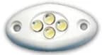 LED Cluster Courtesy Light, White, 24V 4 x white LED