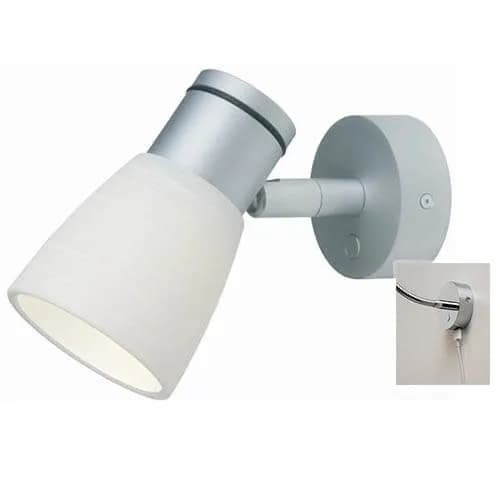 Munich, Matte Chrome w/White Glass Shade & USB, Dimmer, Warm