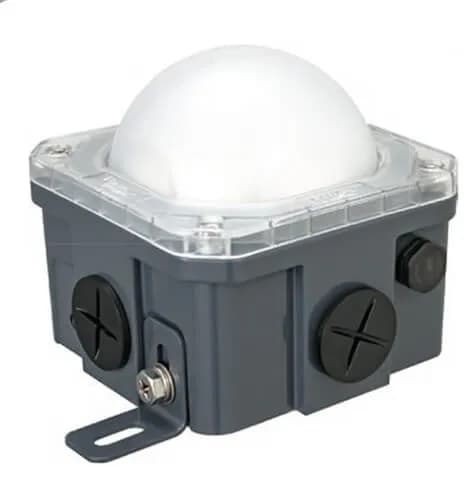 Offshore Series LED JBOX Light, 90-264VAC, 10W Alum Housing, PC Lens, Cool White LED, IP68