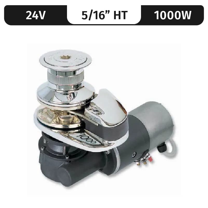 PROJECT 1000/X2, 24VDC, 1000W CAPSTAN, 5/16"HT GYPSY