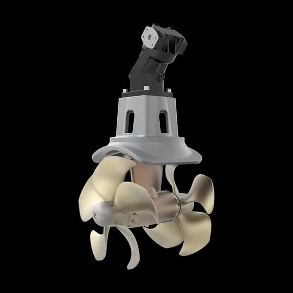 Thruster, Hydraulic, 1400 kg thrust/610 mm tunnel 150cc Piston motor, CR Bronze Q-props/oilfed leg