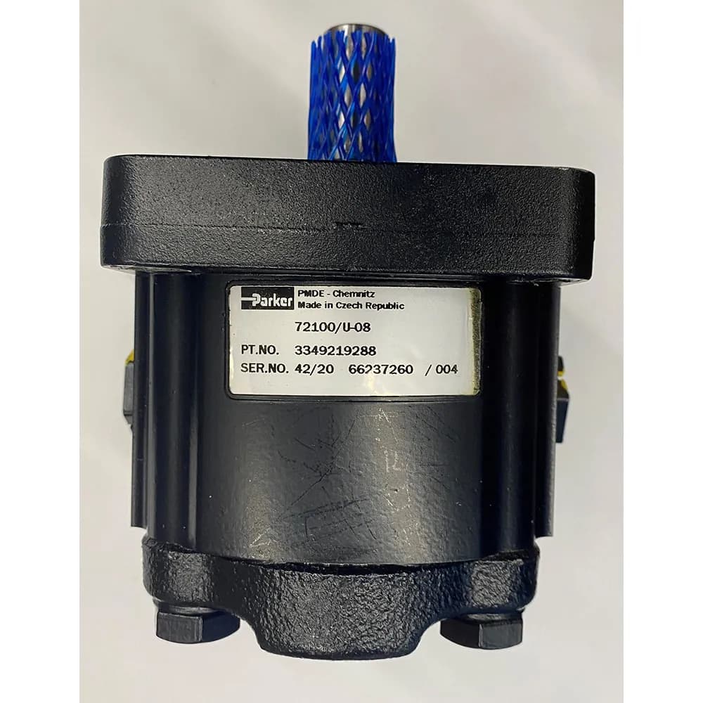 Motor only, hydraulic, 8ccm (0.49 in3/rev) gear motor, 8 cc/rev. Needs adapter for install