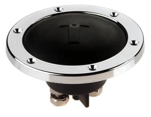 Heavy-Duty Deck Footswitch, Stainless Steel Bezel