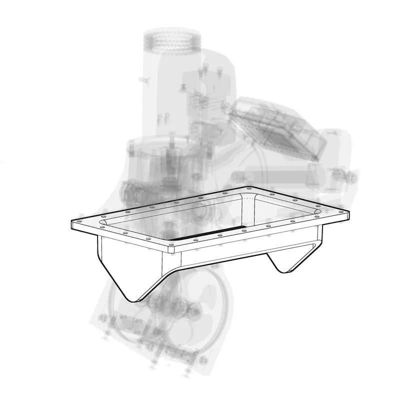 Mold in Mounting Base for 300mm Retracting Thrsr Used on SRHP300
