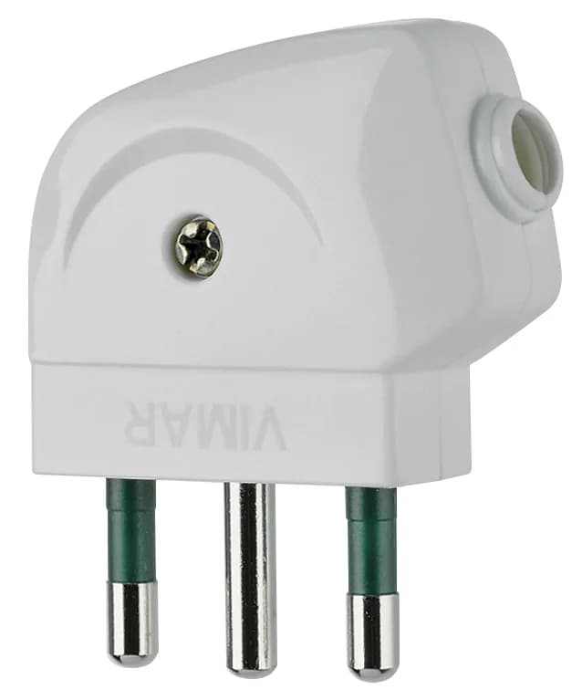 Outlet: Italian Standard, White 90-Degree, Sicury, 250V, 16A