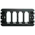 8000 Series Frame, 4 Module with Screws, Black 