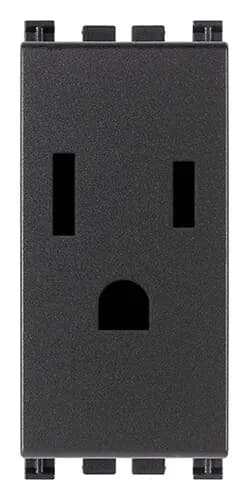 Outlet: USA, 2P+E, 15A, 127V, Grey, Arke