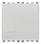Eikon 1-Way Switch, 1P/1T, 16A-250V Illuminable, 2 Module, Next (Silver)