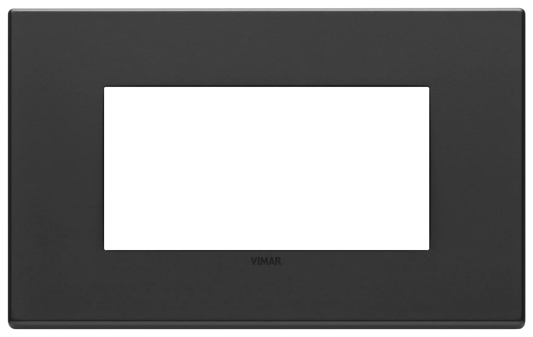 EIKON EXE Cover Plate 4-Module Metal Total Look Anthracite Grey